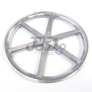 Polia Alumínio 350mm 2 Canais Perfil A