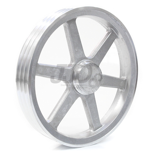 Polia Alumínio 400mm 3 Canais Perfil A