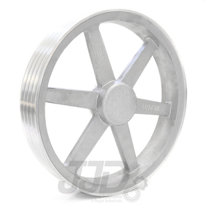 Polia Alumínio 350mm 4 Canais Perfil A