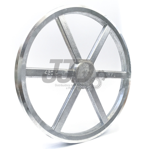 Polia Alumínio 300mm 2 Canais Perfil A