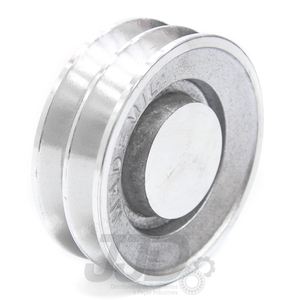 Polia Alumínio 100mm 2 Canais Perfil A