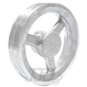 Polia Alumínio 150mm 2 Canais Perfil A