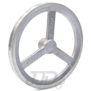 Polia Alumínio 200mm 1 Canal Perfil Z