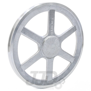 Polia Alumínio 250mm 1 Canal Perfil B