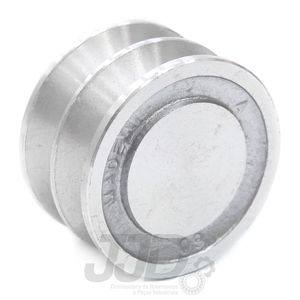 Polia Alumínio 60mm 2 Canais Perfil A