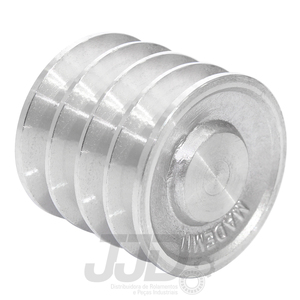 Polia Alumínio 90mm 4 Canais Perfil A