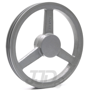 Polia Ferro Fundido 160mm 2 Canais Perfil 3V