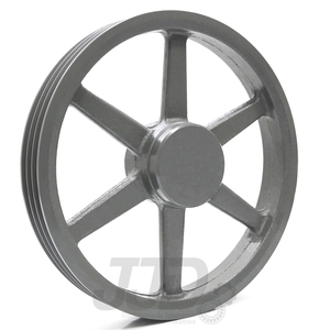 Polia Ferro Fundido 400mm 3 Canais Perfil C