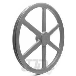 Polia Ferro Fundido 600mm 2 Canais Perfil A