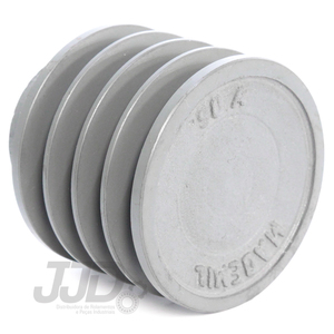 Polia Ferro Fundido 90mm 4 Canais Perfil A