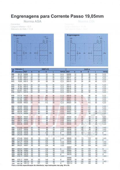 Engrenagem Para Corrente Passo 3/4" ASA 60 - 13 Dentes - Image 4