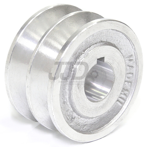 Polia de Alumínio 70mm 2 Canais Perfil A Furo 20mm