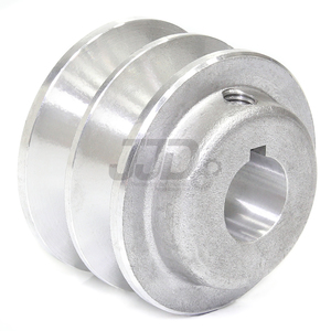 Polia Alumínio 90mm 2 Canais Perfil A Furo 19mm