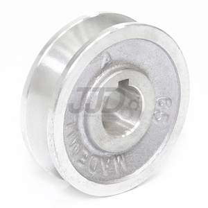 Polia de Alumínio 60mm 1 Canal Perfil A Furo 20mm
