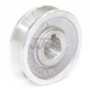 Polia Alumínio 100mm 1 Canal Perfil A Furo 19,05mm 3/4"