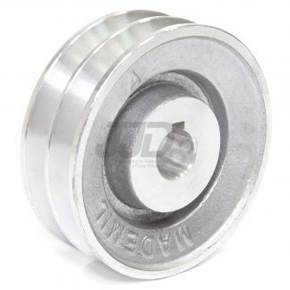 Polia Alumínio 120mm 2 Canais Perfil A Furo 19mm