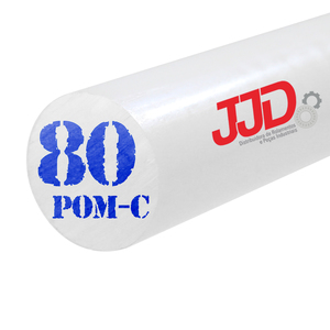 Tarugo Poliacetal AH Pom-c Natural 80mmx1000mm