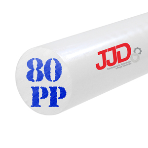 Tarugo Polipropileno Pp Natural 80mmx1000mm