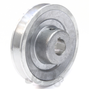 Polia Alumínio 100mm 1 Canal Perfil A Furo 11mm