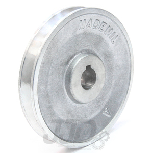 Polia Alumínio 120mm 1 Canal Perfil A Furo 20mm
