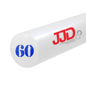 Tarugo Nylon Poliamida PA 6 Natural 60mmx1000mm