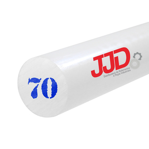 Tarugo Nylon Poliamida PA 6 Natural 70mmx1000mm