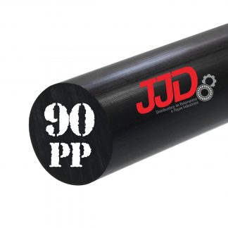 Tarugo Polipropileno PP Preto 90mmx1000mm