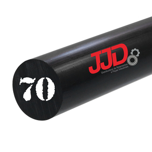 Tarugo Nylon Poliamida Pa 6 Preto 70mmx1000mm