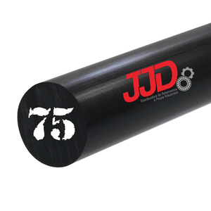 Tarugo Nylon Poliamida PA 6 Preto 75mmx1000mm