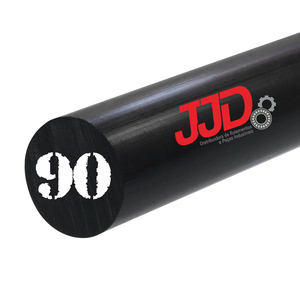 Tarugo Nylon Poliamida Pa 6 Preto 90mmx1000mm