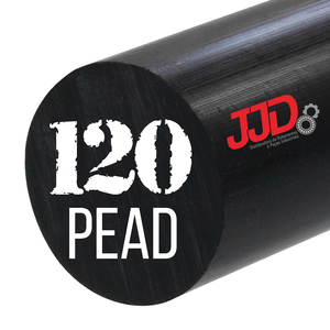 Tarugo Polietileno Pead Preto 120mmx1000mm