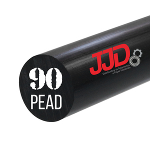 Tarugo Polietileno Pead Preto 90mmx1000mm