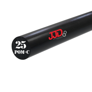 Tarugo Poliacetal AH Pom-c Preto 25mmx1000mm