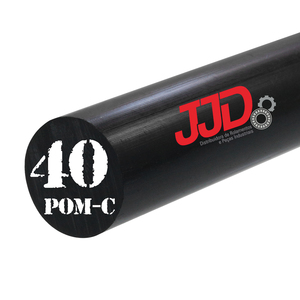 Tarugo Poliacetal AH Pom-c Preto 40mmx1000mm