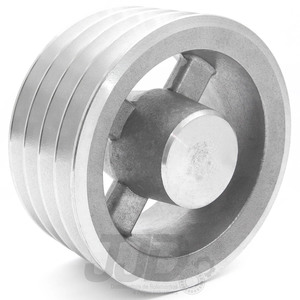 Polia Alumínio 180mm 4 Canais Perfil B