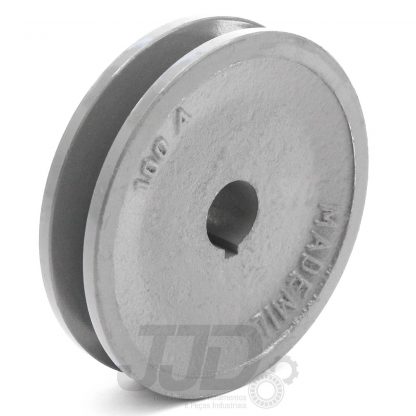 Polia Ferro Fundido 100mm 1 Canal Perfil A Furo 19,05mm 3/4" - Image 2
