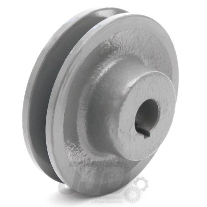 Polia Ferro Fundido 100mm 1 Canal Perfil A Furo 19,05mm 3/4"