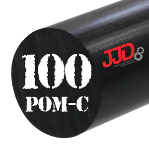 Tarugo Poliacetal AH Pom-c Preto 100mmx1000mm