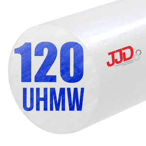 Tarugo Polietileno PE UHMW Natural 120mmx1000mm