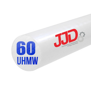 Tarugo Polietileno PE UHMW Natural 60mmx1000mm