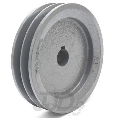 Polia Ferro Fundido 120mm 2 Canais Perfil A Furo 28mm - Image 2