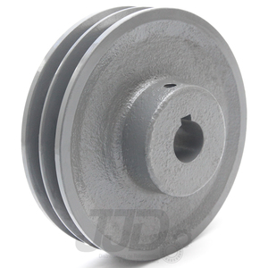 Polia de Ferro Fundido 130mm 2 Canal Perfil A Furo 28mm