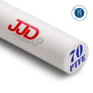 Tarugo Teflon PTFE Natural 70mmx1000mm