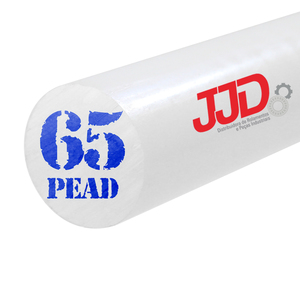 Tarugo Polietileno PEAD Natural 65mmx1000mm