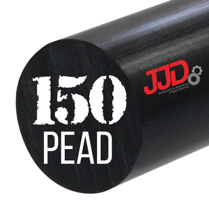 Tarugo Polietileno Pead Preto 150mmx1000mm