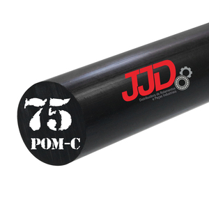 Tarugo Poliacetal AH Pom-c Preto 75mmx1000mm