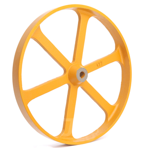 Polia De Ferro Lisa da Betoneira 415x40 6r 400lts F.3/4" Ch - Mp