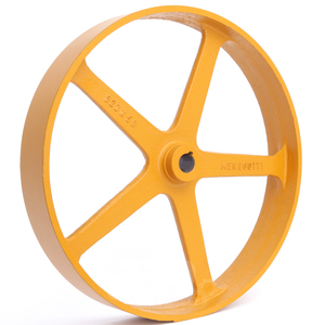 Polia de Ferro Lisa da Betoneira 323x50 5r 120lts/400lts F. 20mm - Mg Profissional / Top Mil