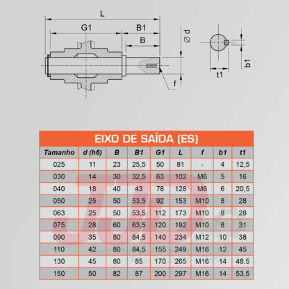 Eixo de Saída Q040 IBR - Image 6
