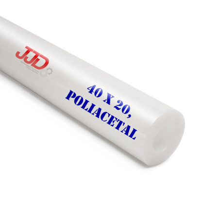 Tubo Poliacetal Ah Natural 40x20x1000mm
